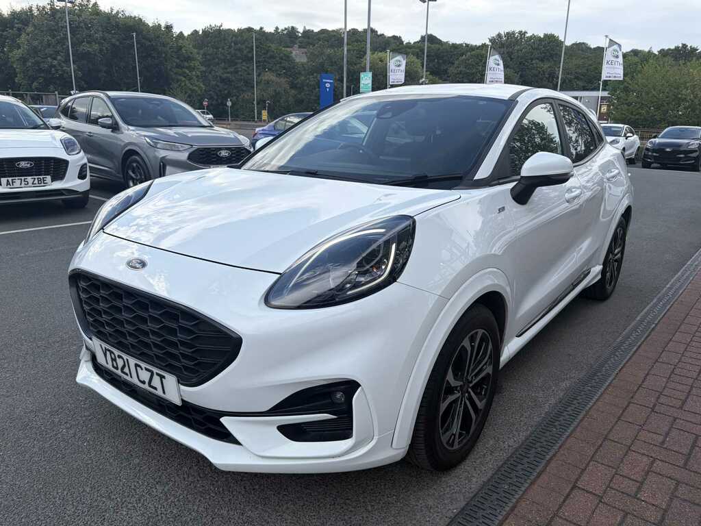 Ford Puma 1.0 Ecoboost Hybrid Mhev St-line YV21CZT White #3