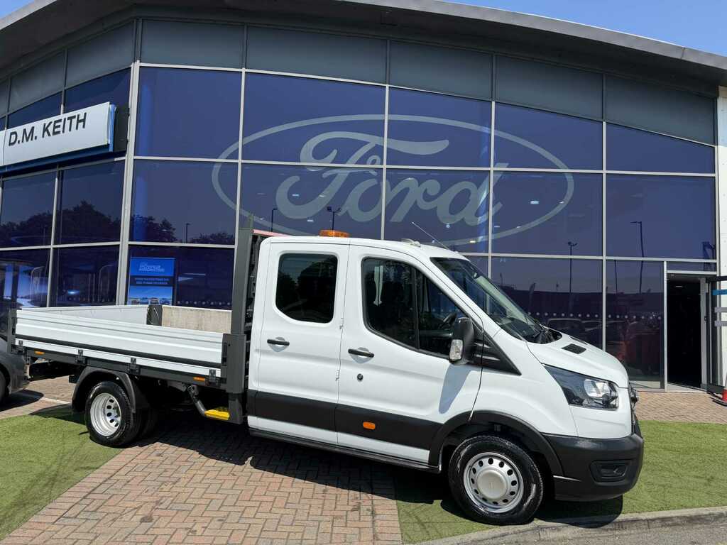 Ford Transit Custom 2.0 Tdci 130Ps Double Cab Dropside White