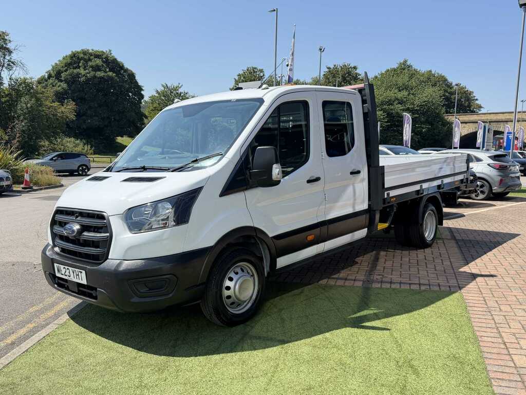 Ford Transit Custom 2.0 Tdci 130Ps Double Cab Dropside ML23YHT White #3