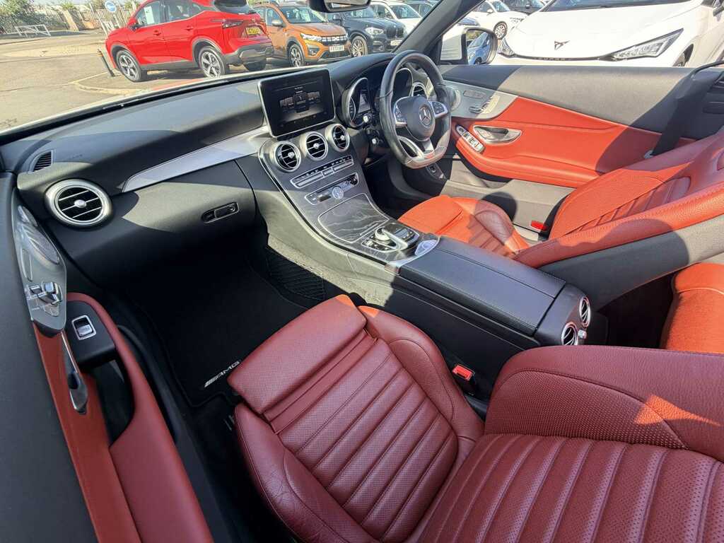 Mercedes-Benz C Class C220d Amg Line Premium Plus YL16EOD White #2