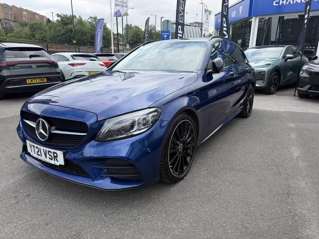 Mercedes-Benz C Class 220 Amg Line Ed Prem YT21VSR Blue #3