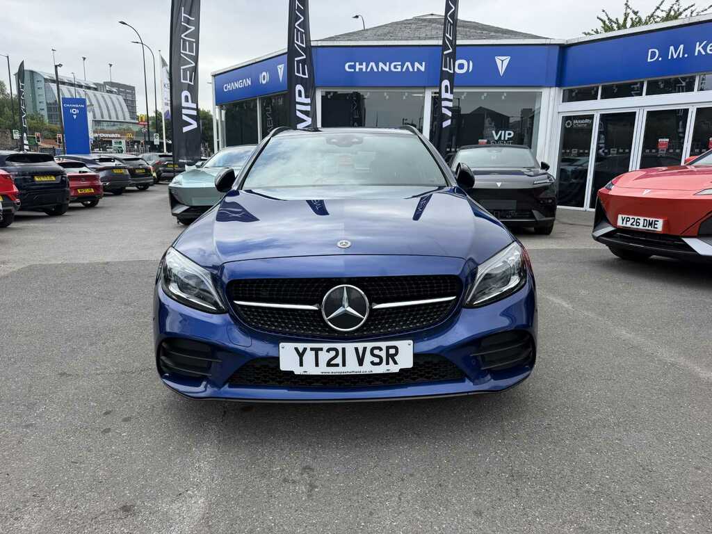 Mercedes-Benz C Class 220 Amg Line Ed Prem YT21VSR Blue #2