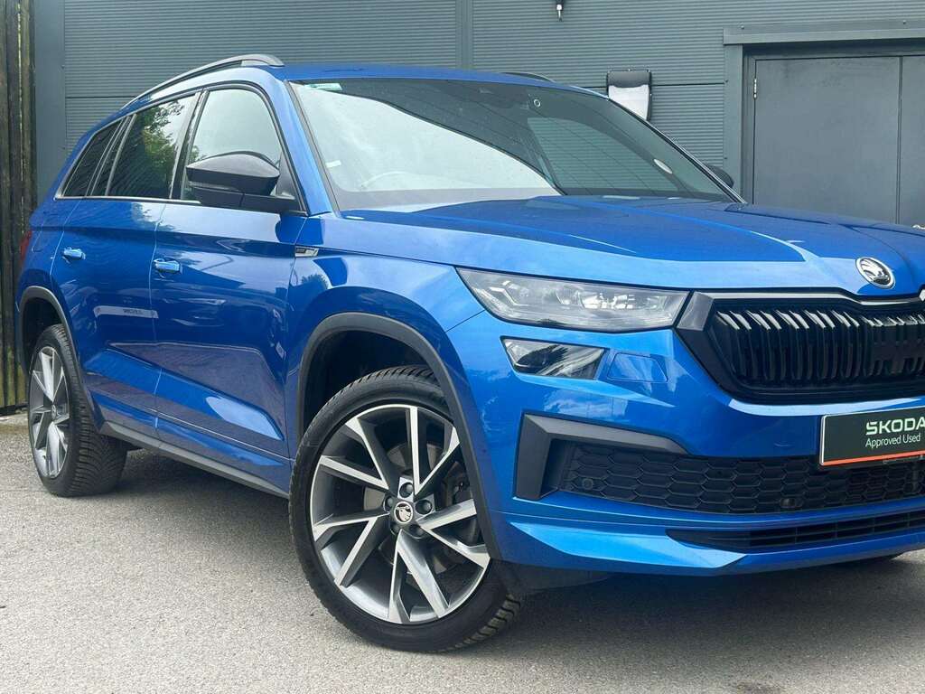 Skoda Kodiaq 2.0 Tdi Sport Line 4X4 Dsg 7 Seat Blue #5