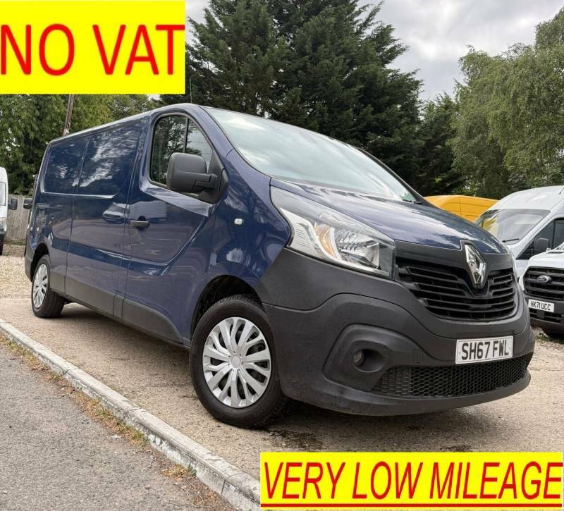 Renault Trafic 1.6 Dci 29 Business Lwb Low Mileage Van No Vat Blue