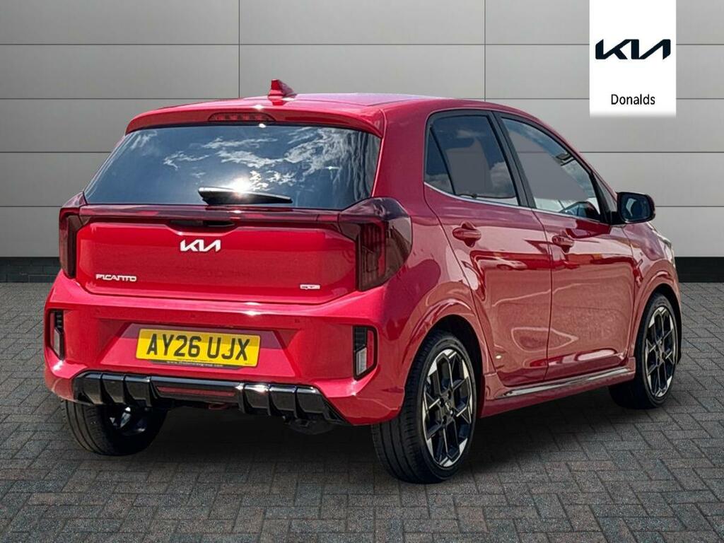 Kia Picanto 1.0 Gt-line S Amt Euro 6 Ss AY26UJX Red #3