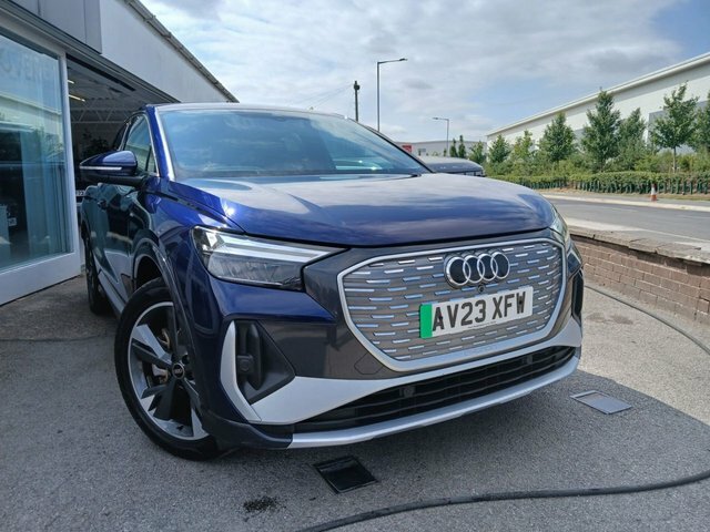 Audi Q4 E Tron 40 S Line Sportback 82Kwh 204 P AV23XFW Blue #3