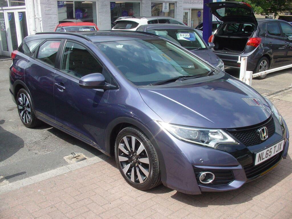 Honda Civic 1.6 I-dtec Se Plus Tourer Euro 5 S S NL65TJX Blue #2