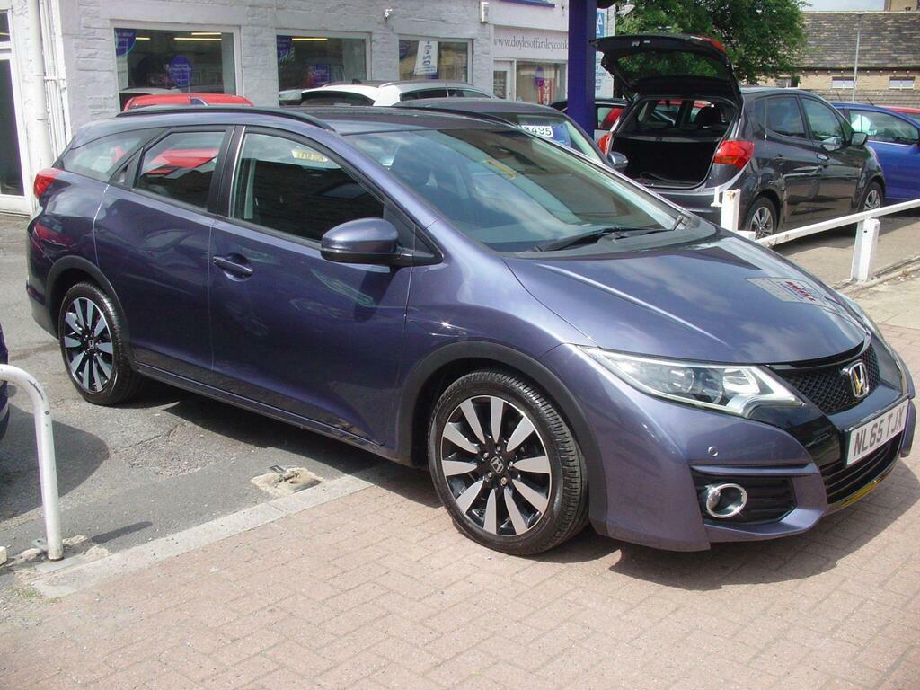 Honda Civic 1.6 I-dtec Se Plus Tourer Euro 5 S S NL65TJX Blue #3