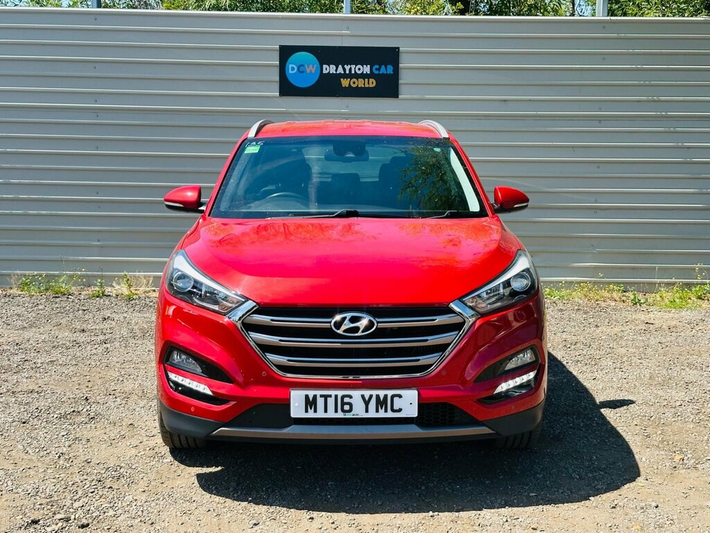 Hyundai Tucson 2.0 Crdi Premium 4Wd Euro 6 Red #2