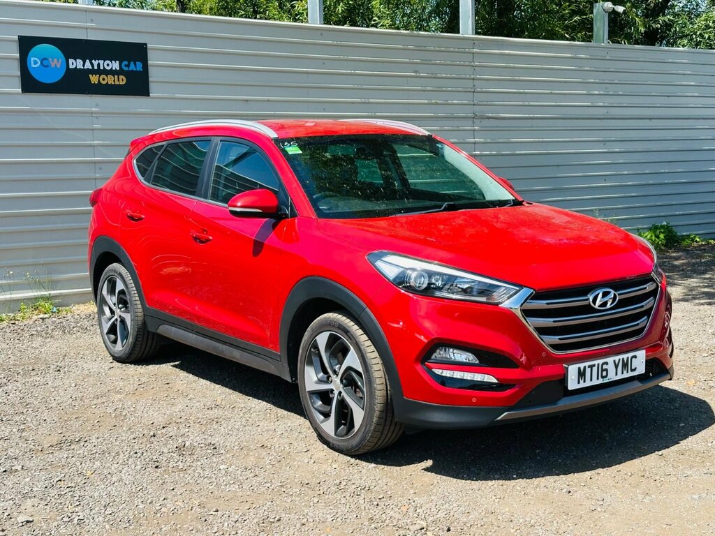 Hyundai Tucson 2.0 Crdi Premium 4Wd Euro 6 Red #3