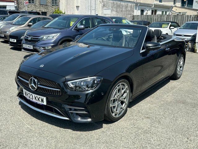 Mercedes-Benz E Class 2.0 E300h Mhev Amg Line Premium Cabriolet Pe WH23KKW Black #3