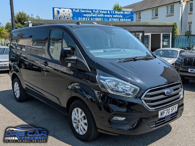 Ford Transit Custom 2.0 280 Ecoblue Limited Panel Van Manua Black