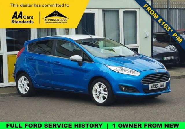Ford Fiesta 1.0T Ecoboost Zetec Blue Edition Hatchback Pet Blue