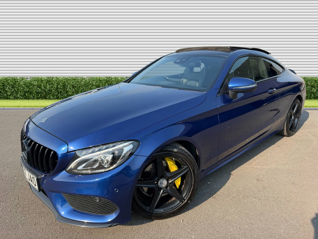Mercedes-Benz C Class 2.1 C220d Amg Line Premium Plus Coupe Blue #2