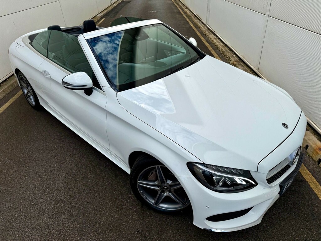 Mercedes-Benz C Class 2.0 Amg Line Cabriolet G-tronic Euro 6 WT18MEV White #3