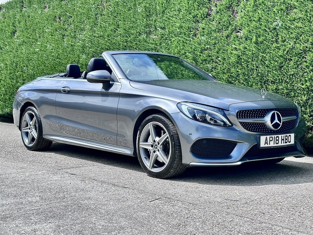 Mercedes-Benz C Class 2.1 C220d Amg Line Premium Plus Cabriolet Di Grey