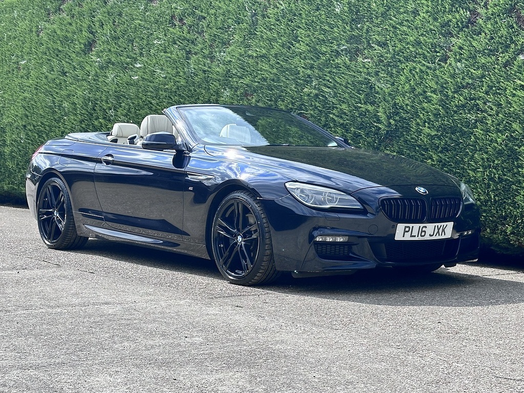 BMW 6 Series 3.0 640D M Sport Convertible Euro Black #2