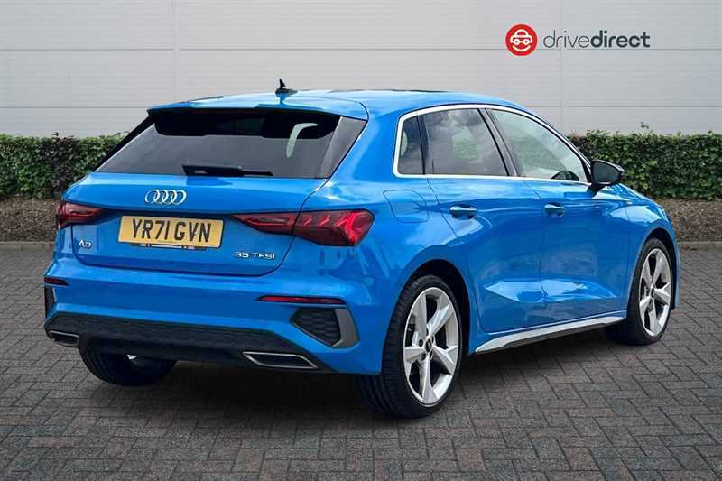 Audi A3 1.5 Tfsi 35 S Line Sportback Eur YR71GVN Blue #3