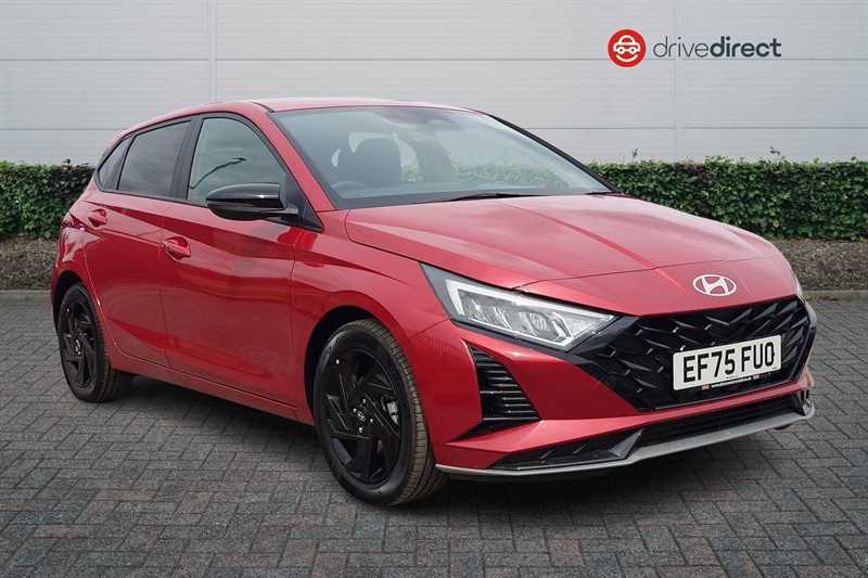 Hyundai I20 1.0 T-gdi Black Line Hatchback E Red