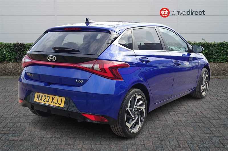 Hyundai I20 1.0 T-gdi Mhev Premium Hatchback Hybrid NX23XJJ Blue #3
