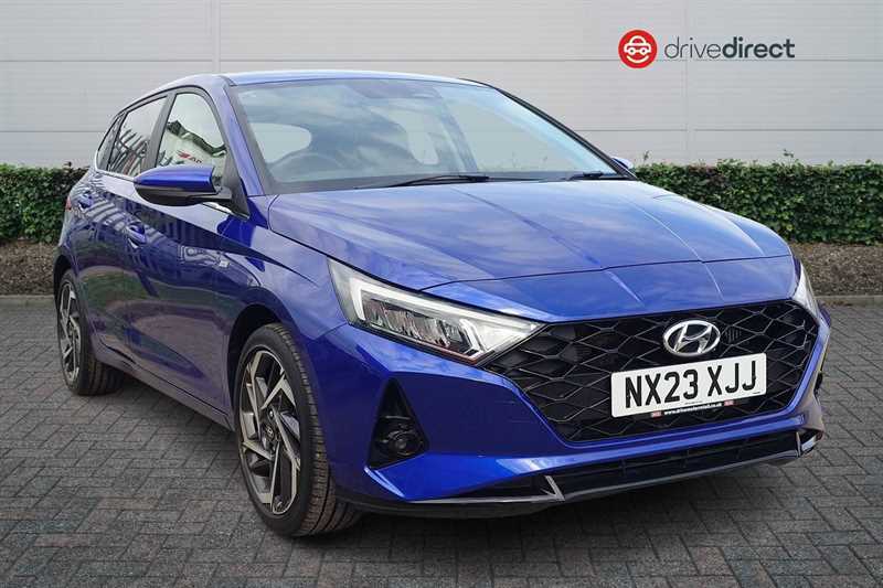 Hyundai I20 1.0 T-gdi Mhev Premium Hatchback Hybrid NX23XJJ Blue