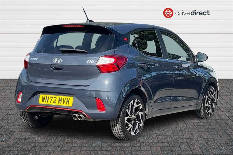 Hyundai I10 1.0 T-gdi N Line Hatchback Euro WN72MVK Grey #3