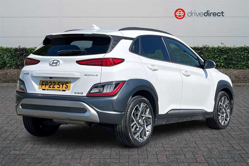 Hyundai Kona 1.6 H-gdi Premium Suv Hybrid Dct Euro 6 FP22SYS White #3