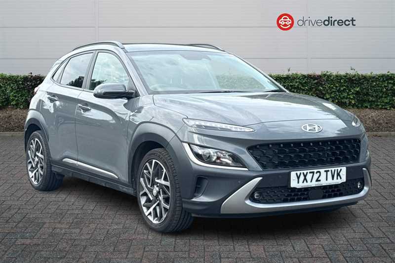 Hyundai Kona 1.6 H-gdi Premium Suv Hybrid Dct Euro 6 YX72TVK Grey