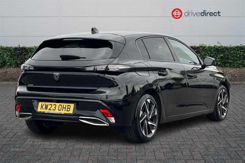 Peugeot 308 1.2 Puretech Allure Premium Hatchback E KW23OHB Black #3