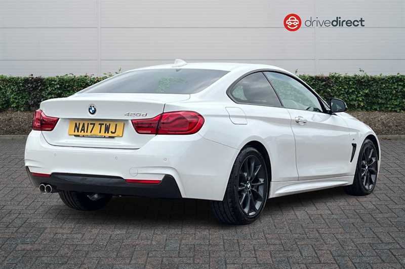 BMW 4 Series Gran Coupe 2.0 420D M Sport Coupe Euro 6 S White #3
