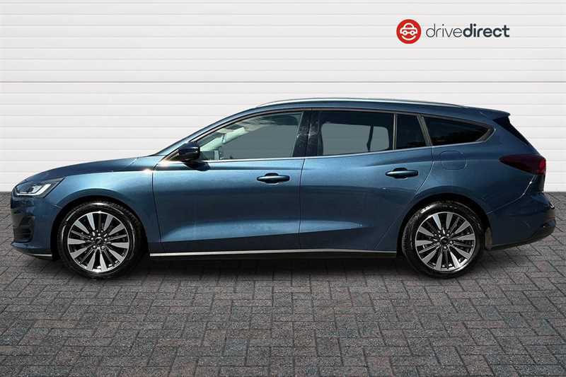 Ford Focus 1.0T Ecoboost Mhev Titanium X Estate Hy BD24AWH Blue #6