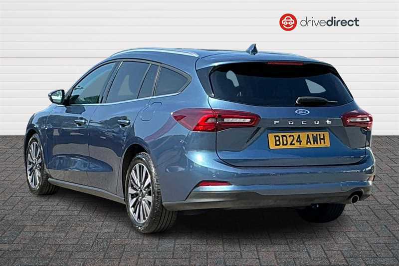 Ford Focus 1.0T Ecoboost Mhev Titanium X Estate Hy BD24AWH Blue #5