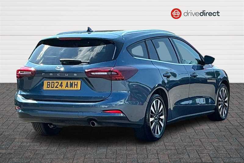 Ford Focus 1.0T Ecoboost Mhev Titanium X Estate Hy BD24AWH Blue #3