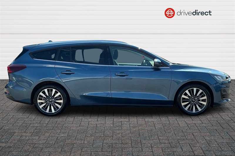 Ford Focus 1.0T Ecoboost Mhev Titanium X Estate Hy BD24AWH Blue #2
