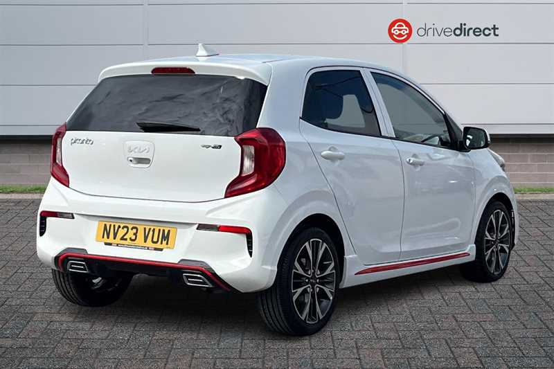 Kia Picanto 1.0 Dpi Gt-line Hatchback Euro 6 NV23VUM White #3