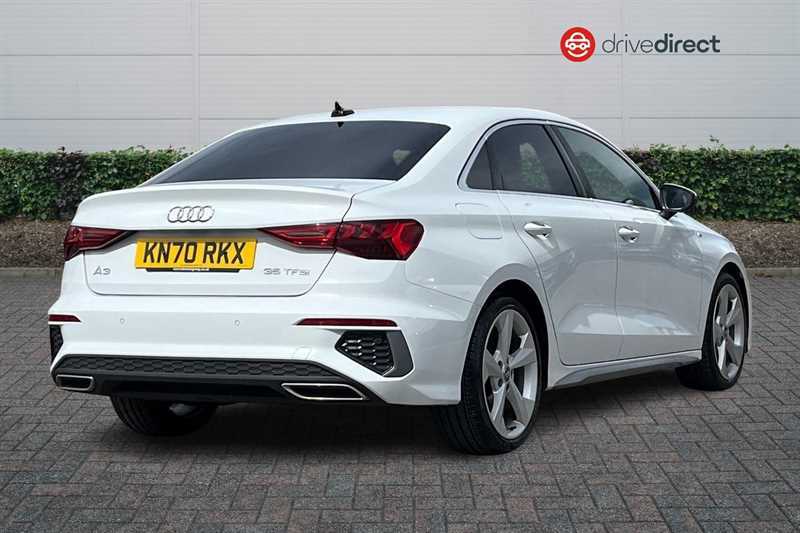 Audi A3 1.5 Tfsi 35 S Line Saloon Euro 6 White #3