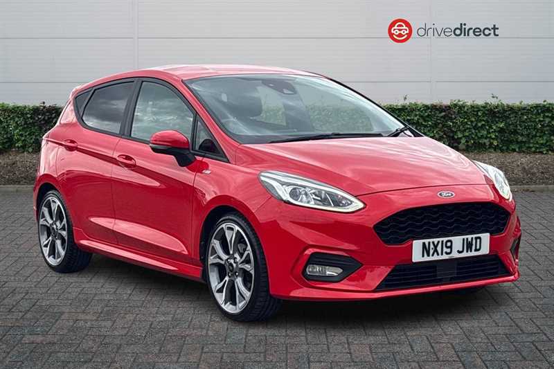 Ford Fiesta 1.0T Ecoboost Gpf St-line Hatchback Man Red