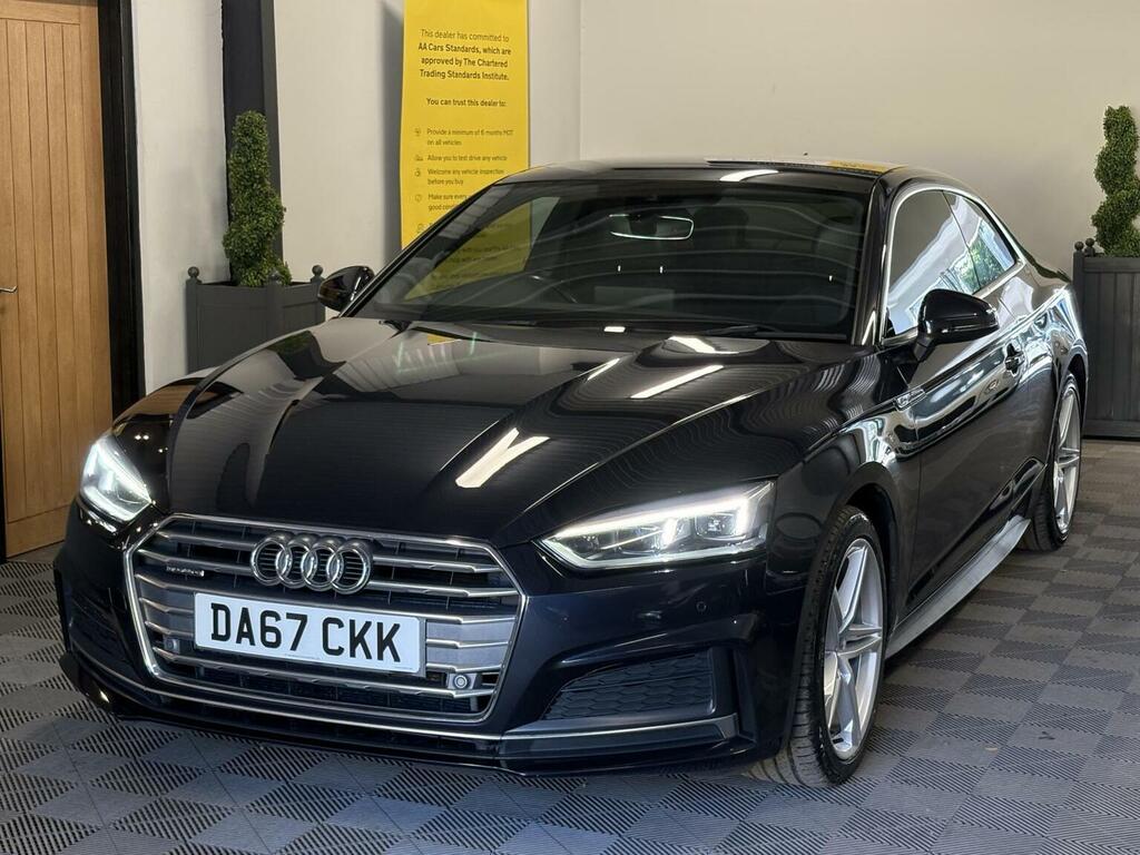 Audi A5 Coupe 2.0 Tdi S Line S Tronic Quattro Euro 6 Ss DA67CKK Blue #2