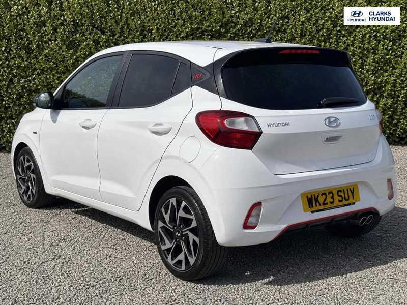 Hyundai I10 1.0 T-gdi N Line Hatchback Euro WK23SUY White #6