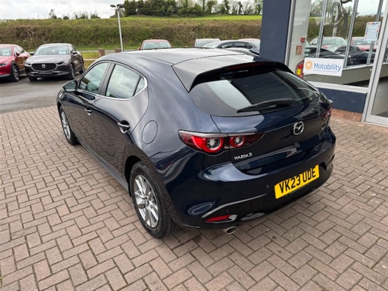 Mazda 3 2.0 E-skyactiv-g Mhev Prime-line Hatchback Pet Blue #4