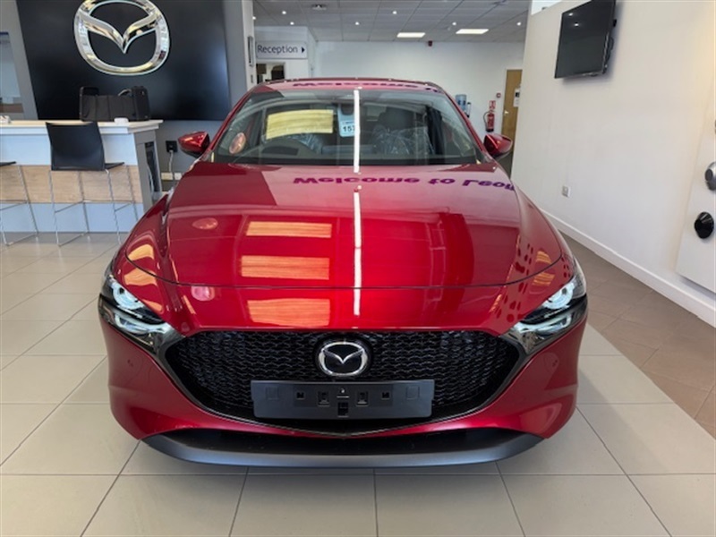 Mazda 3 2.5 E-skyactiv-g Mhev Takumi Hatchback Red #2