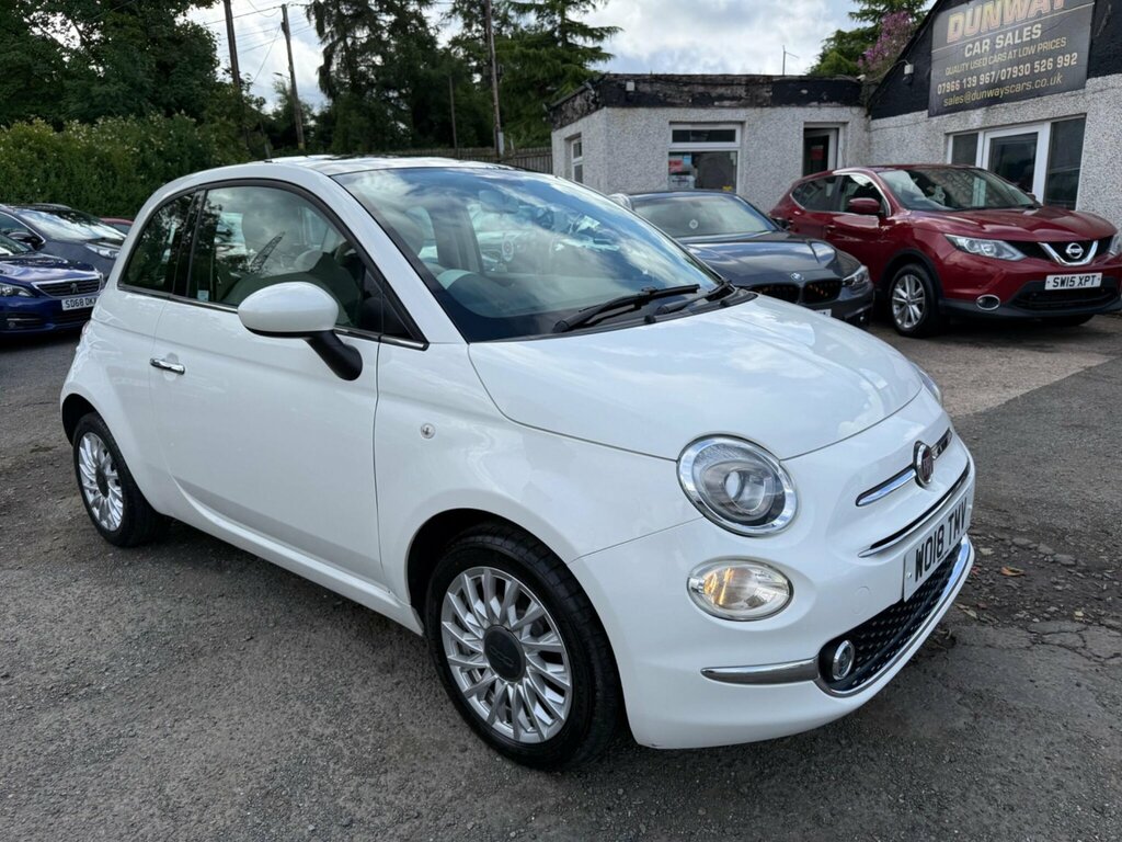 Fiat 500 1.2 Lounge Euro 6 Ss WO18TMV White