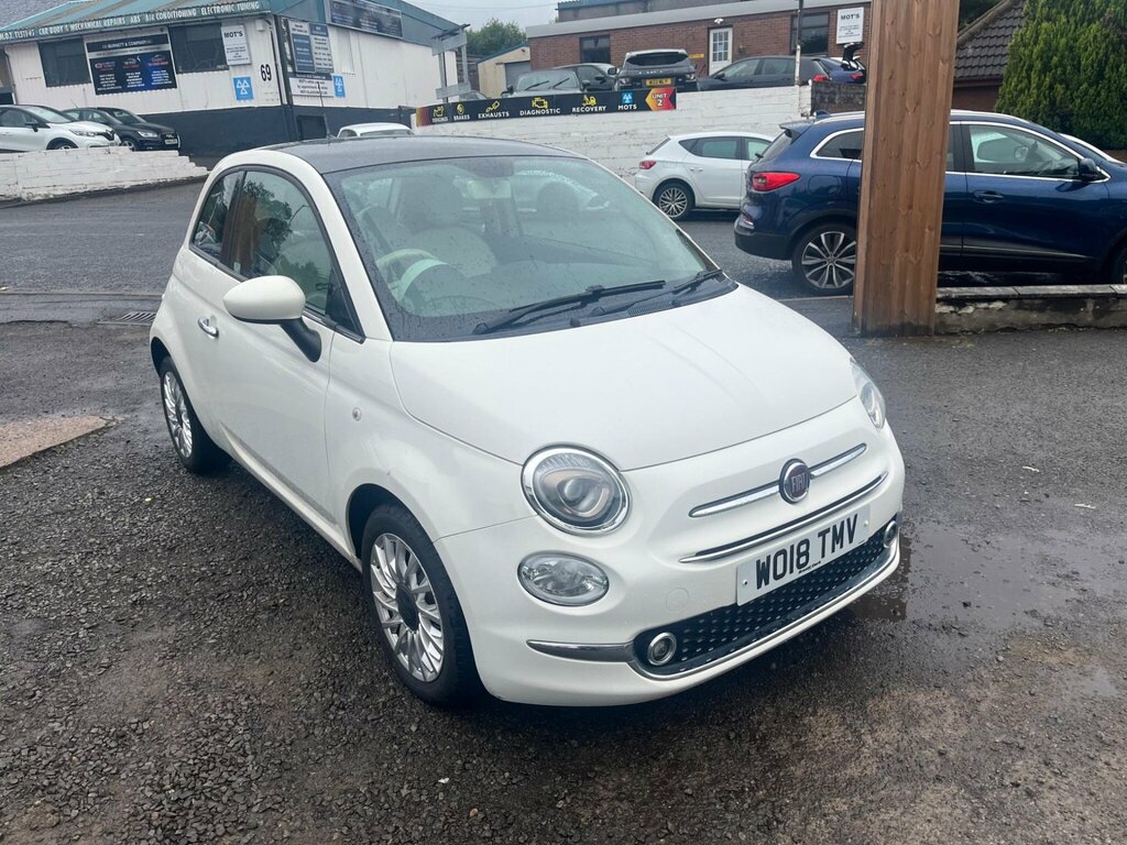 Fiat 500 1.2 Lounge Euro 6 Ss White