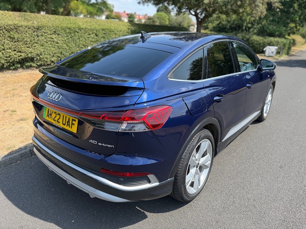 Audi Q4 E Tron S Line U3623 Ulez Blue #3