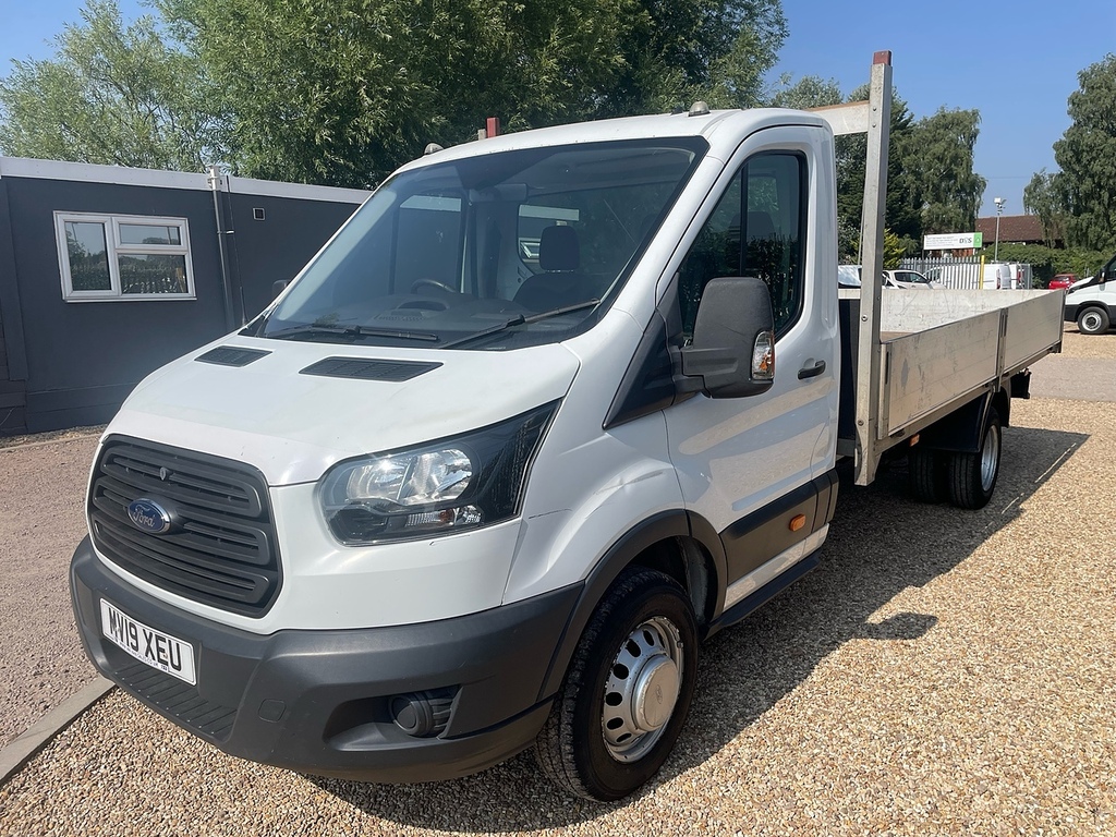 Ford Transit Custom 350 2.0 Ecoblue L4 Xlwb Dropside Drw - White MV19XEU White #3