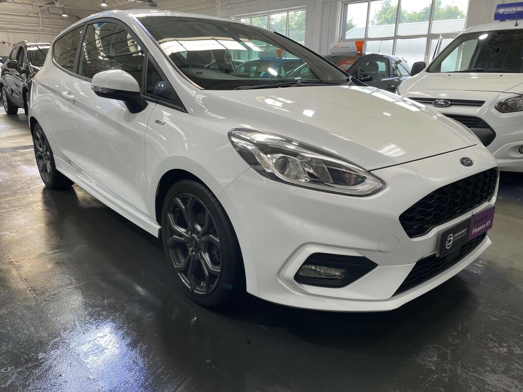 Ford Fiesta Hatchback 1.0T Ecoboost St-line Euro 6 Ss SL67ZPZ White #2