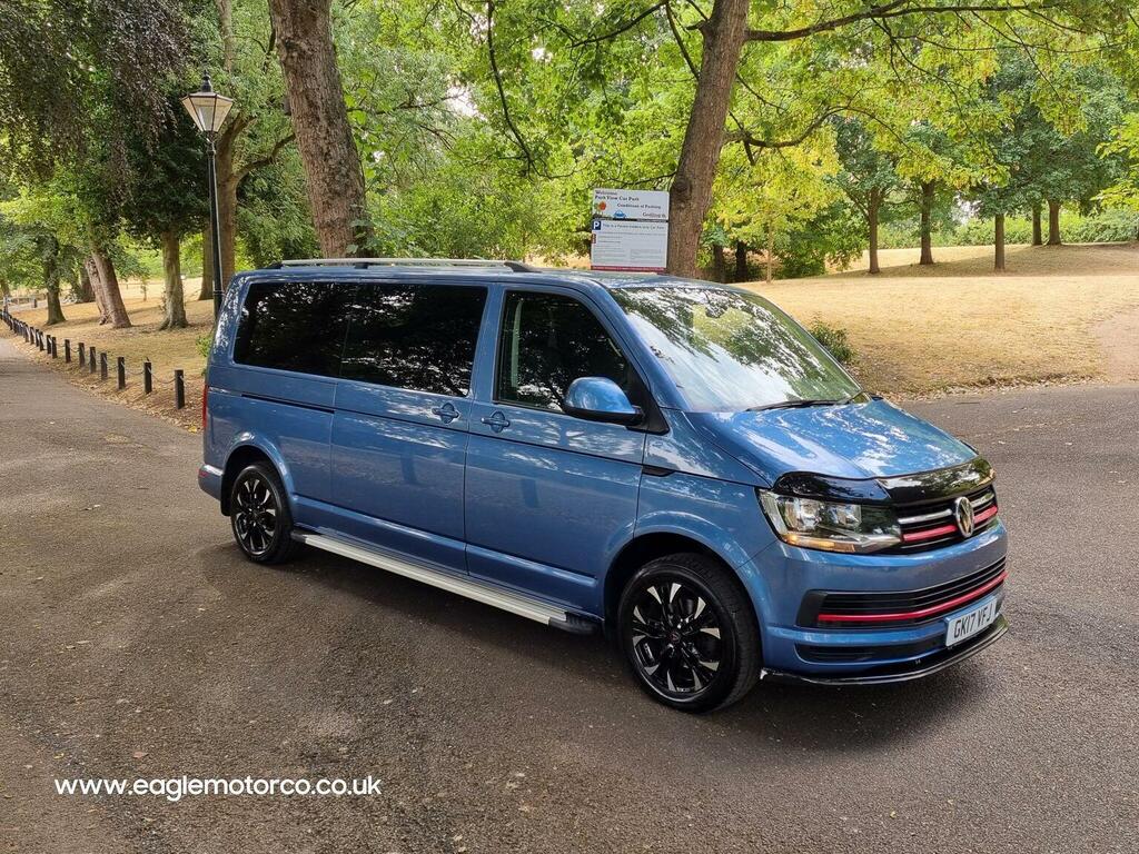Volkswagen Transporter Shuttle Minibus 2.0 Tdi Bluemotion Tech Se Dsg Fwd Lwb Eur GK17VFJ Blue #2