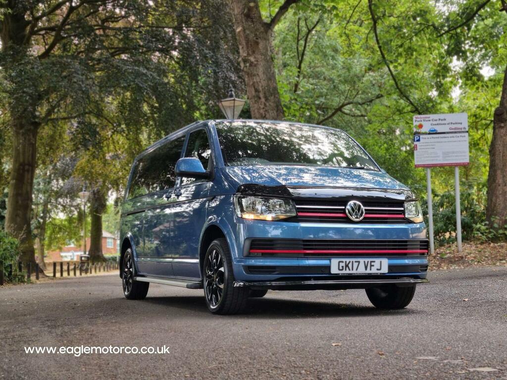 Volkswagen Transporter Shuttle Minibus 2.0 Tdi Bluemotion Tech Se Dsg Fwd Lwb Eur GK17VFJ Blue #3