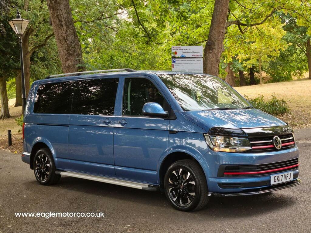 Volkswagen Transporter Shuttle Minibus 2.0 Tdi Bluemotion Tech Se Dsg Fwd Lwb Eur GK17VFJ Blue #5