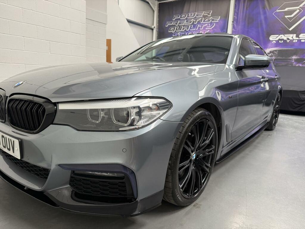 BMW 5 Series 3.0 530D M Sport Saloon Xdrive Eur RF19OUV Blue #4